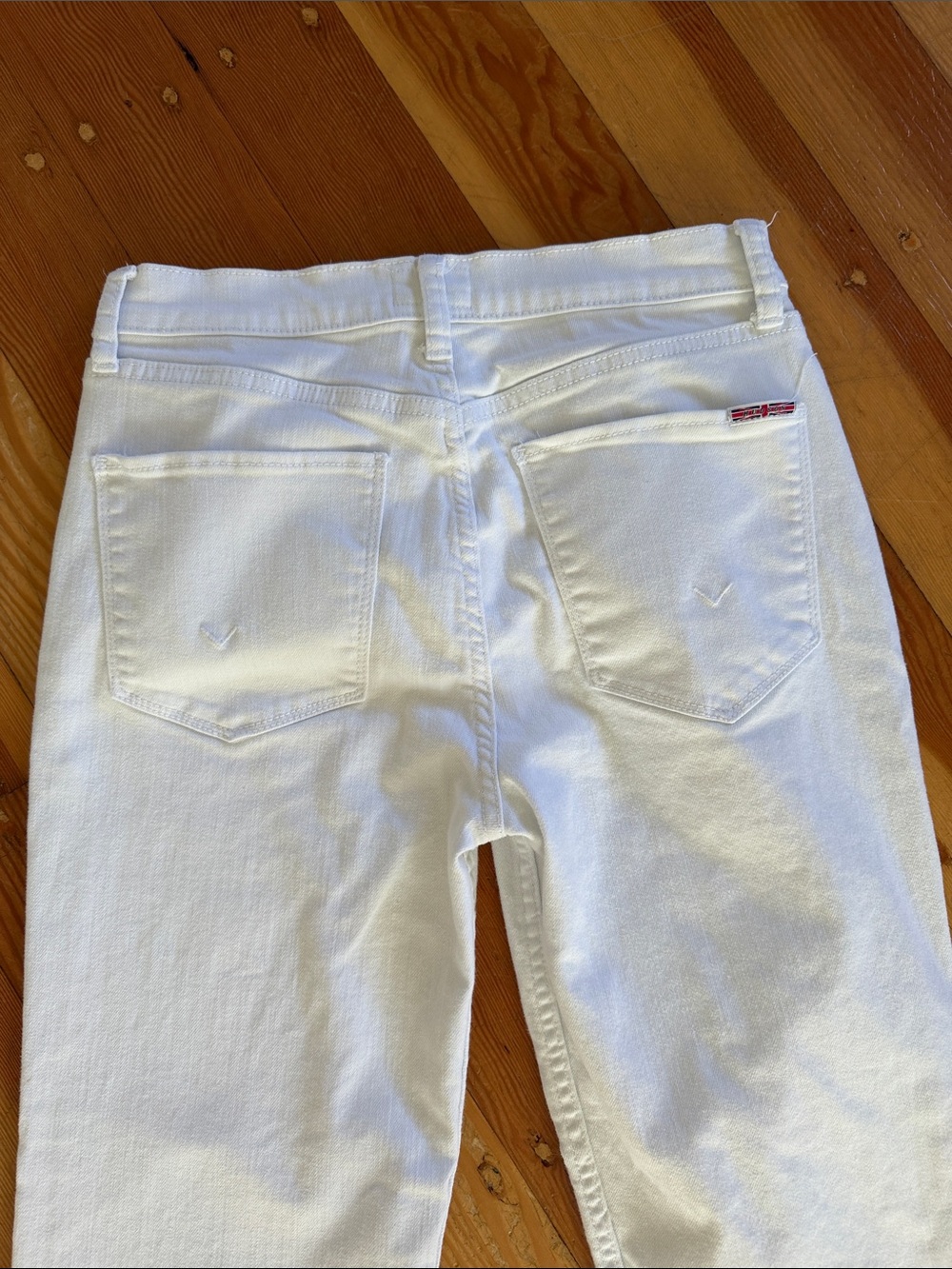 Hudson Noa White Denim Straight Leg High Rise Ankle Jeans 26 - Picture 7 of 7